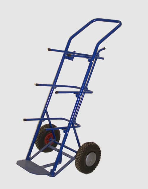 Diable support 4 bonbonnes sur roue H1200 - Ø 25mm – Image 2