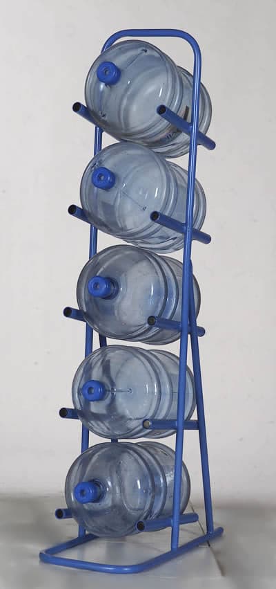 Support 4 bonbonnes d’eau en tube H1520mm – Image 2