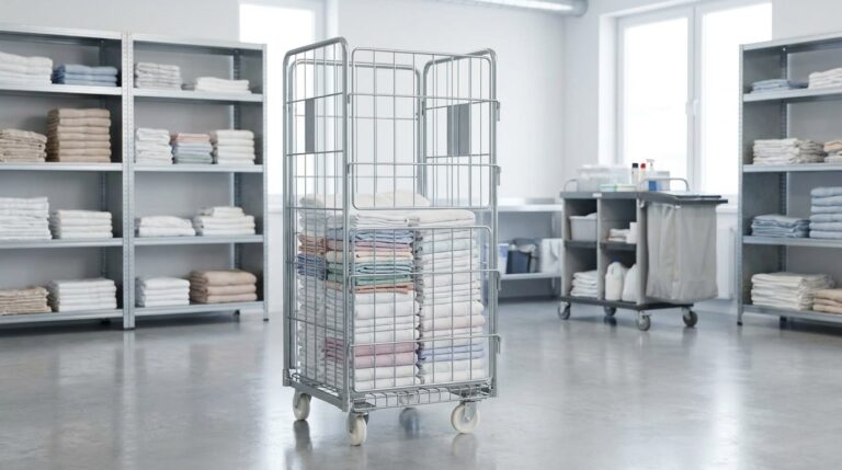 roll à linge avec 2 demi portes