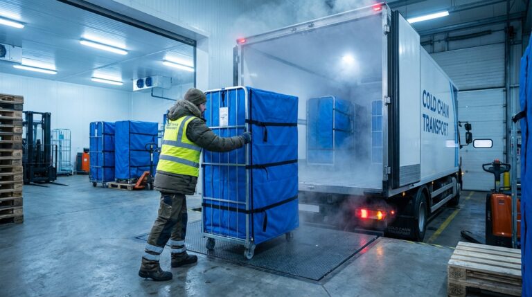 housse isotherme bleu roll h1800mm