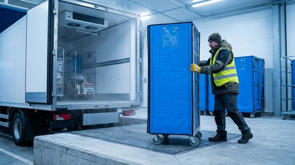 housse isotherme bleu roll h1650mm