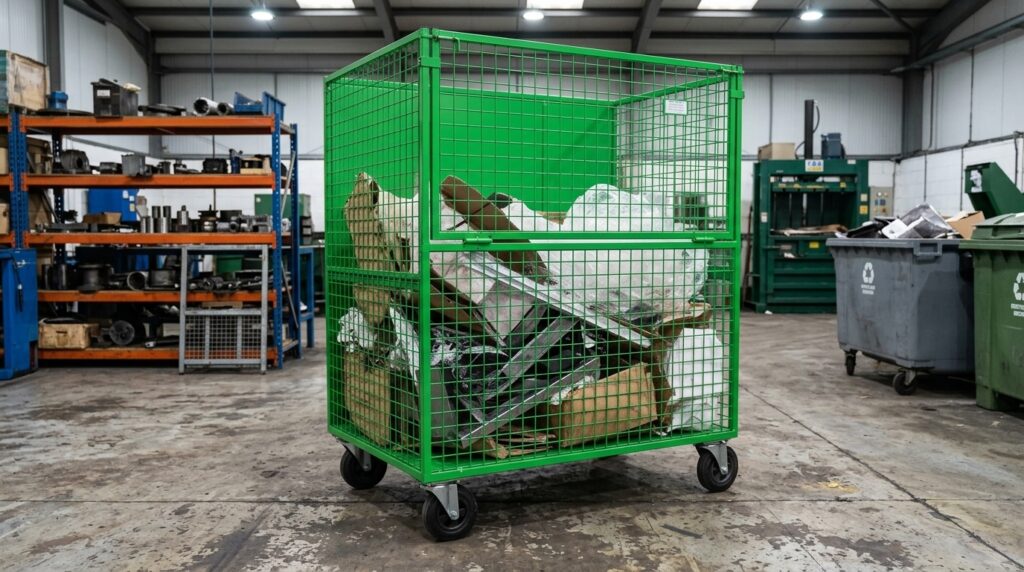 navette a déchets en métal sur mesure