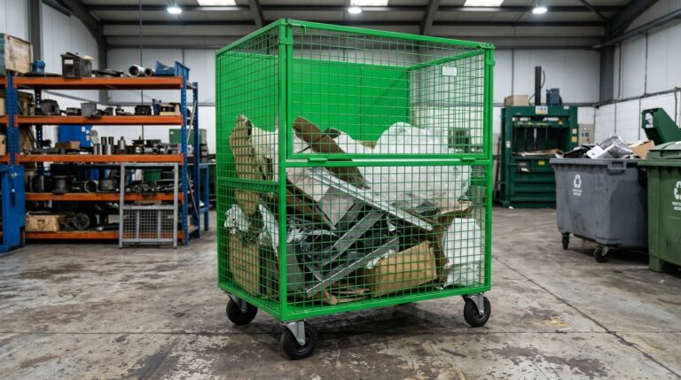 navette a déchets en métal sur mesure