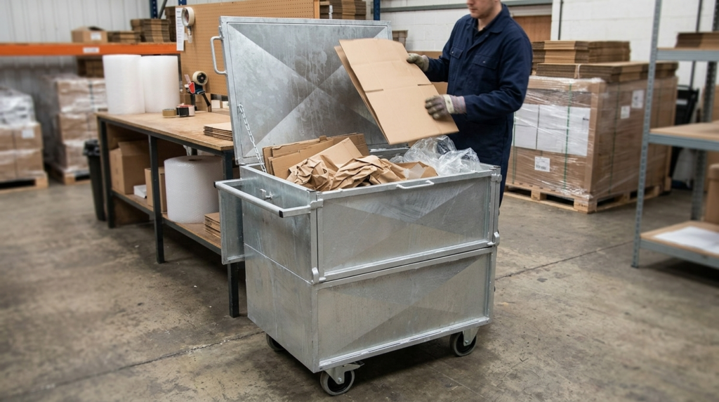 sur mesure 68 navette dechets couvercle cardboard
